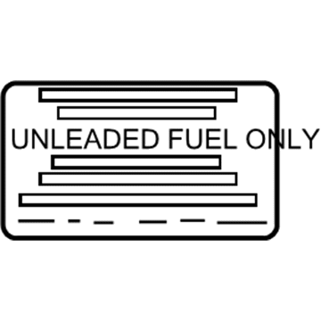 Hyundai 31038-1E000 Label-Fuel Filler Door