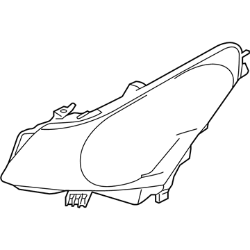 Infiniti 26075-JK61A Headlamp Housing Assembly, Left