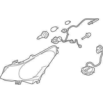 Infiniti 26010-JK60C Right Headlight Assembly