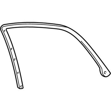 Ford 4F1Z-5425325-AA Upper Weatherstrip