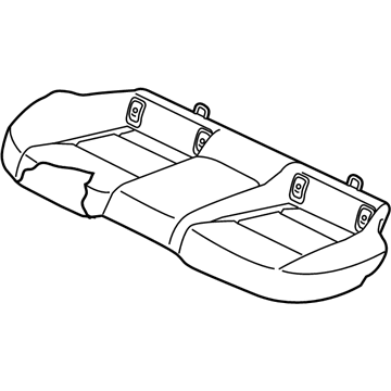 Kia 89100J5331CKS CUSHION ASSY-RR SEAT