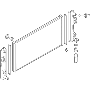 Nissan 21410-3NA0A Radiator Assy