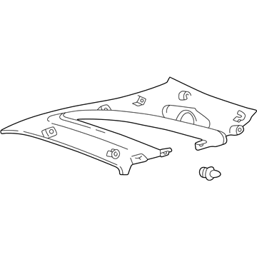 Lexus 62480-53081-A0 Garnish, Roof Side, Inner LH