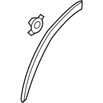 Honda 75390-T0A-A01 Garn R, RR Door W