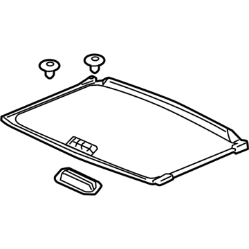 Acura 70600-TX6-A01ZA Sunshade Assembly (Sandstorm)
