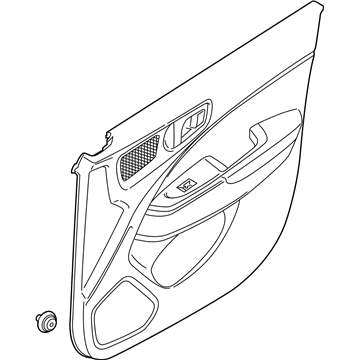 Hyundai 82307-K2020-NNB Panel Assembly-Front Door Trim, LH