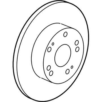 Acura 42510-TY2-A00 Disk, Rear Brake