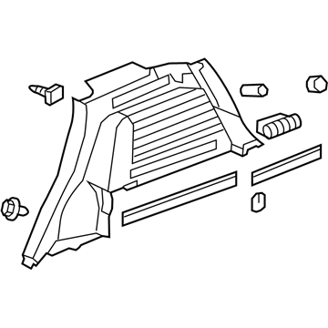 GM 20768928 Panel, Rear Wheelhouse Trim Finish