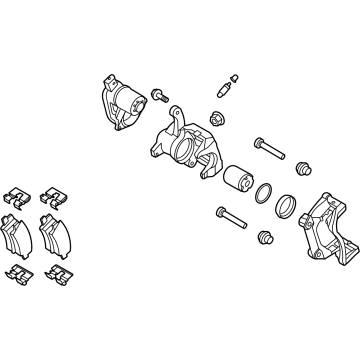 Kia 58210L3750 Rear Wheel Brake Assembly