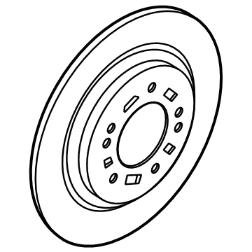 Kia 58411L0200 DISC-REAR BRAKE