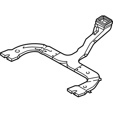 Kia 0K53A61270B Duct-Heater, Center