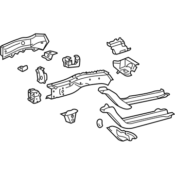 Toyota 57101-06050 Lower Rail Assembly