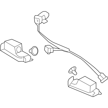 Kia 925011W200 Lamp Assembly-License Plate