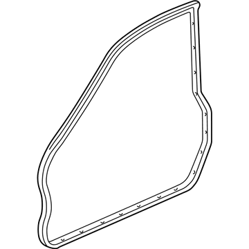 Acura 72350-SZ3-003 Weatherstrip, Left Front Door