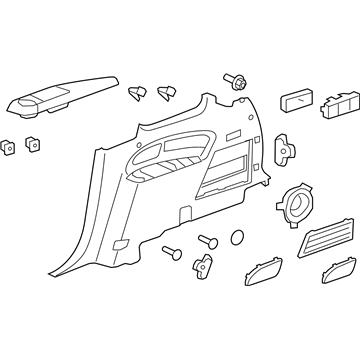 GM 23389769 Quarter Trim Panel