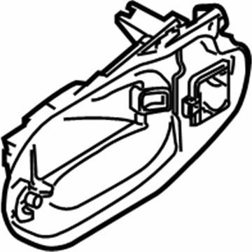 BMW 51-20-3-449-077 Carrier, Outside Door Handle, Front Left