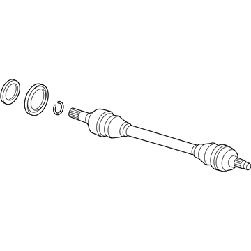 BMW 33-20-7-566-075 Left Cv Axle Shaft