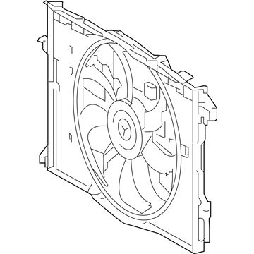 Lexus 16360-31560 Fan Assembly, W/MOTOR