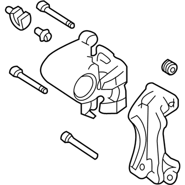 Infiniti 44011-EG000 CALIPER LH, W/O PADS/SHIMS