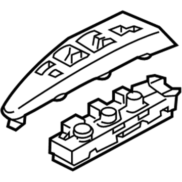 Kia 935754D121XBW Power Window Assist Switch Assembly