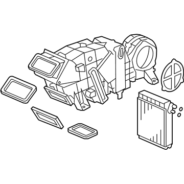 Honda 80225-STX-A03 Evaporator Assembly