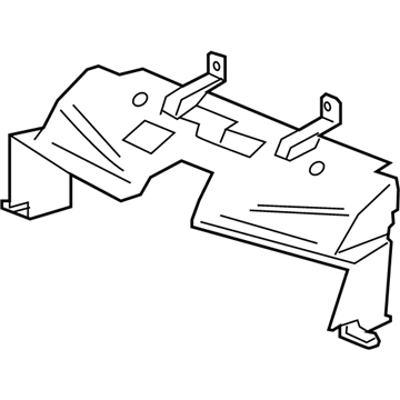 GM 95081747 Upper Baffle