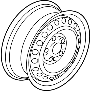 Honda 42700-SNE-A01 Disk, Wheel (15X6J) (Cmc/Cla) (Black)