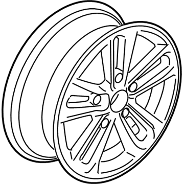 Honda 42700-SNX-A72 Disk, Aluminum Wheel (17X7J) (Tpms) (Enkei)
