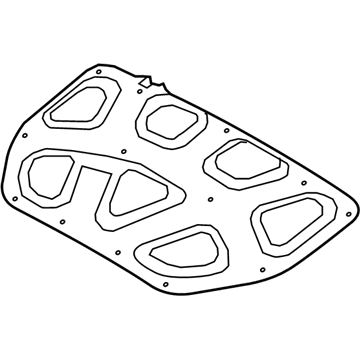 Hyundai 81125-B1000 Pad-Hood Insulating