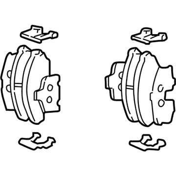 Hyundai 58302-1FA50 Rear Disc Brake Pad Kit