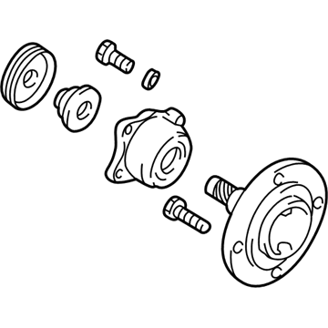 Hyundai 52730-39013 Rear Wheel Hub And Bearing Assembly