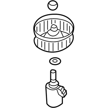 Nissan 27220-5M000 Motor & Fan Assy-Blower