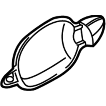 BMW 51-21-7-191-913 Recessed Handle With Hole, Left, Primed
