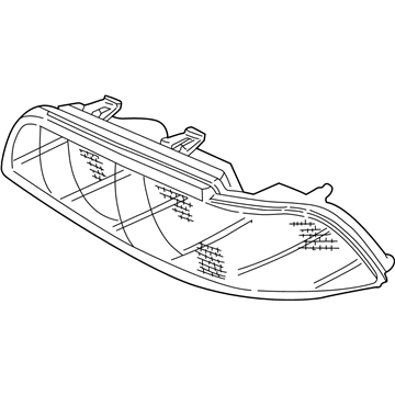 BMW 63-12-8-385-091 Left Head Light Assembly