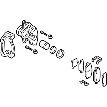 Hyundai 58130-2M000 Brake Assembly-Front, RH