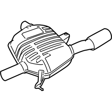 BMW 18-30-7-563-228 Rear Silencer, Left, With Exhaust Flap