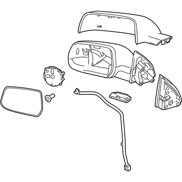 GM 23467288 Mirror Assembly