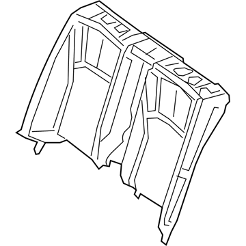 Lexus 71507-33130 Pad Sub-Assembly, RR Sea