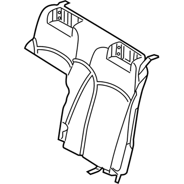 Lexus 71507-53100 Pad, Rear Seat Back(For Bench Type)