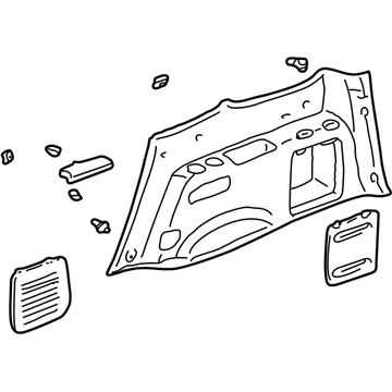 Toyota 62510-0C020-B0 Wheelhouse Trim