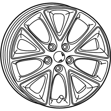 Mopar 6QE64SHNAA Aluminum Wheel