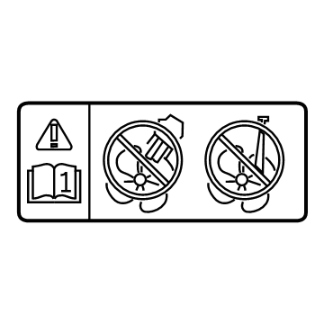 Toyota 16793-36030 Fan Label