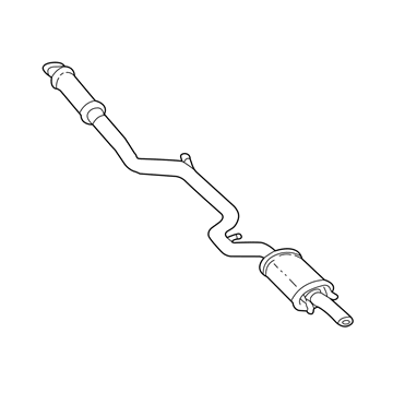 GM 10315288 Exhaust Muffler Assembly (W/ Exhaust Pipe & Tail Pipe)