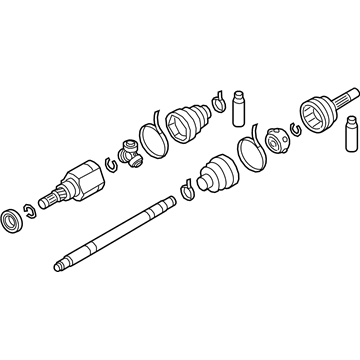 Nissan 39600-6CA0A Drive Shaft Rear RH