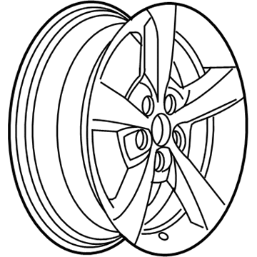 GM 9597750 Wheel, Alloy