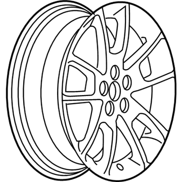 GM 9596801 Wheel, Alloy