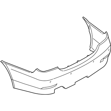 BMW 51-12-7-178-182 Panel, Bumper, Primed, Rear