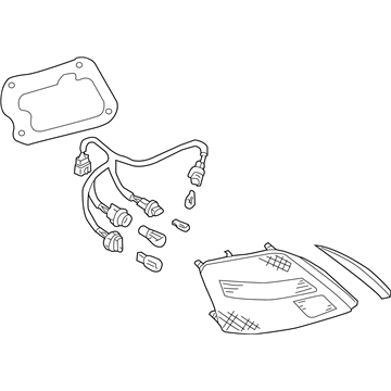 Infiniti 26555-CR925 Lamp Assembly-Rear Combination, LH