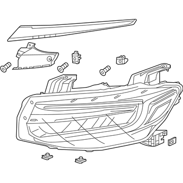 Honda 33100-TXM-A01 Headlight Assembly, Passenger Side