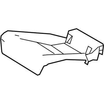 Lexus 71075-24450-C1 Rear Seat Cushion Cover Sub-Assembly, Right (For Bench Type)